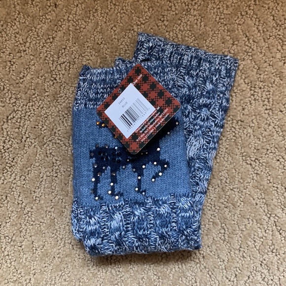 Original MUK LUKS Long Boot Topper Accessory - Color Blue - One Size - Picture 3 of 4